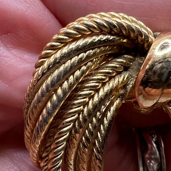 1965 Vintage GROSSE Germany DIOR Braided Spray Brooch Costume Jewelry - Picture 4 of 8